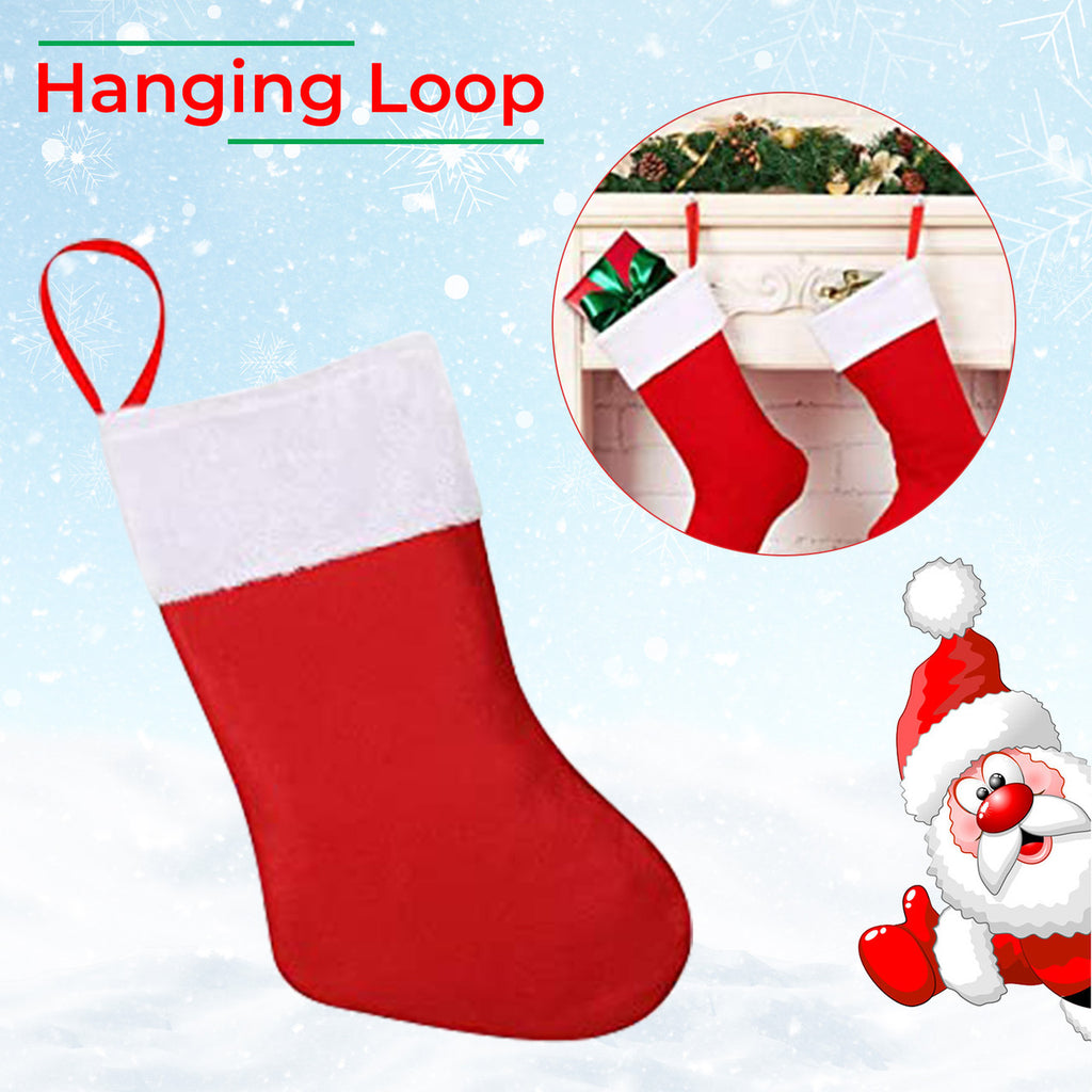 Felt Christmas Stocking - Red
