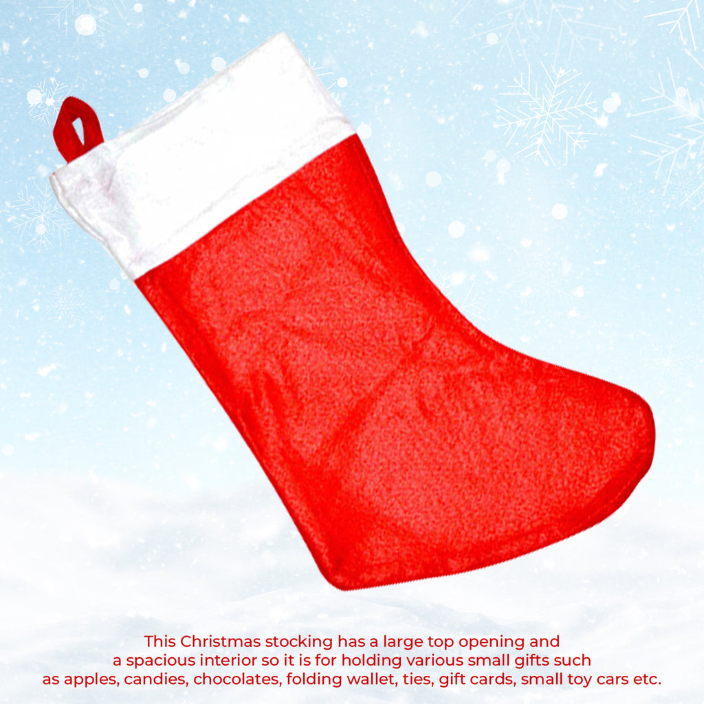 Felt Christmas Stocking - Red