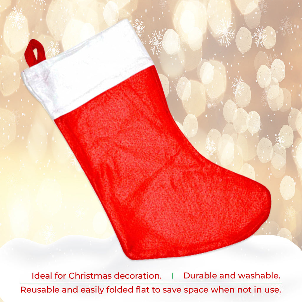 Felt Christmas Stocking - Red