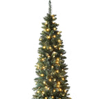 Pre-Lit Pencil Tree - Warm White