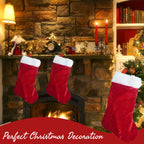 Christmas Stocking - Red Velvet Large