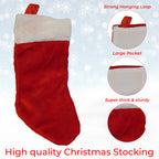 Christmas Stocking - Red Velvet Plain