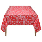 Christmas Plastic Tablecloth - Snowflakes