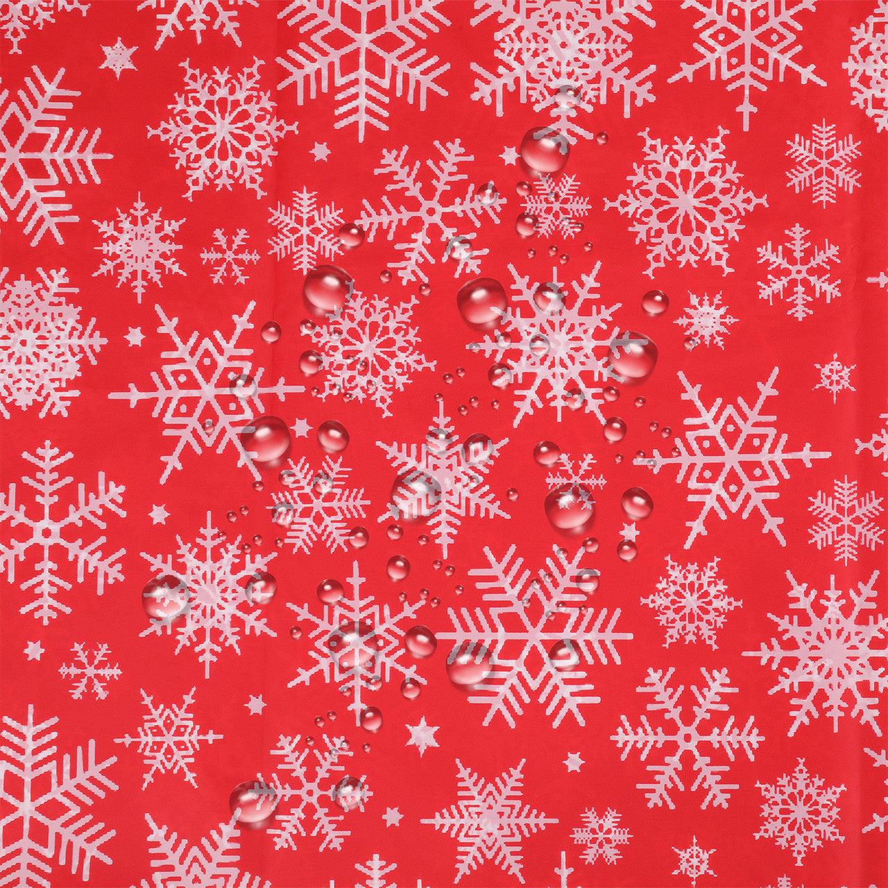 Christmas Plastic Tablecloth - Snowflakes