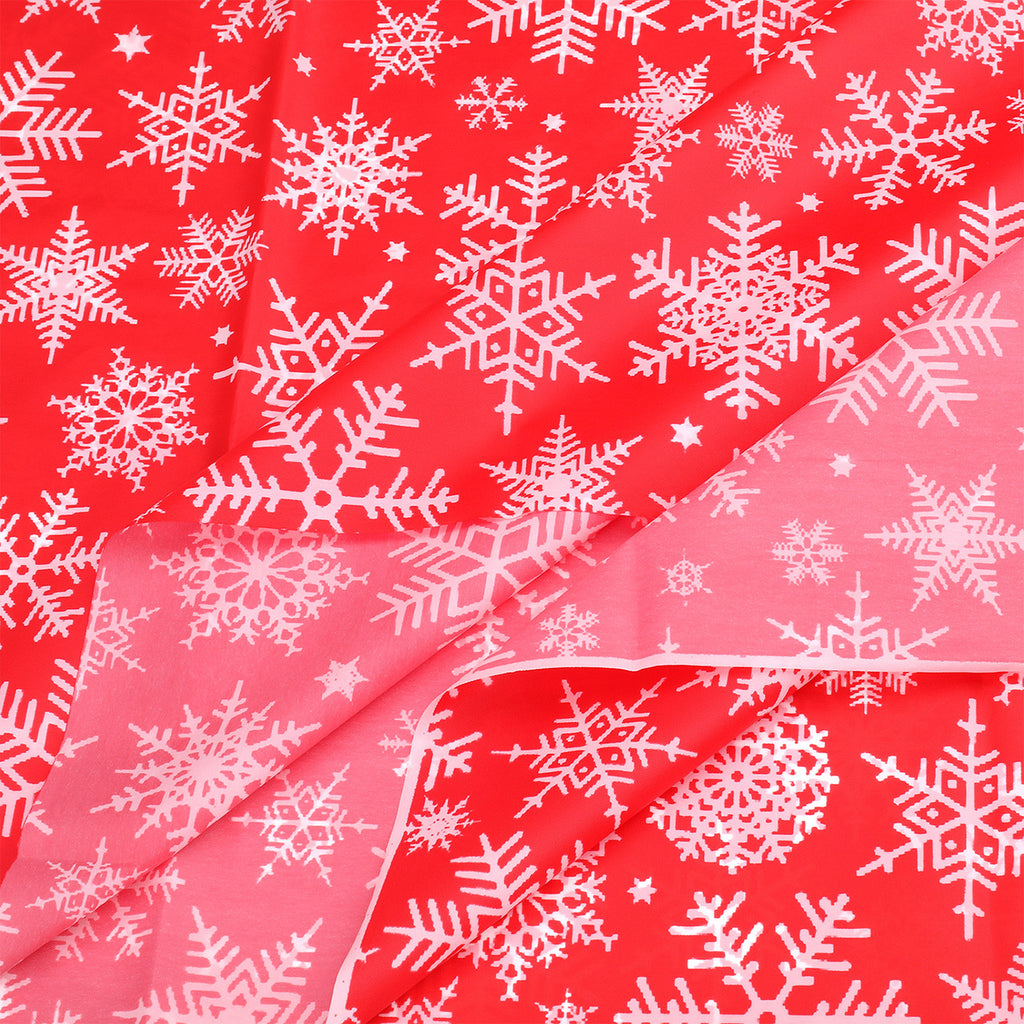 Christmas Plastic Tablecloth - Snowflakes
