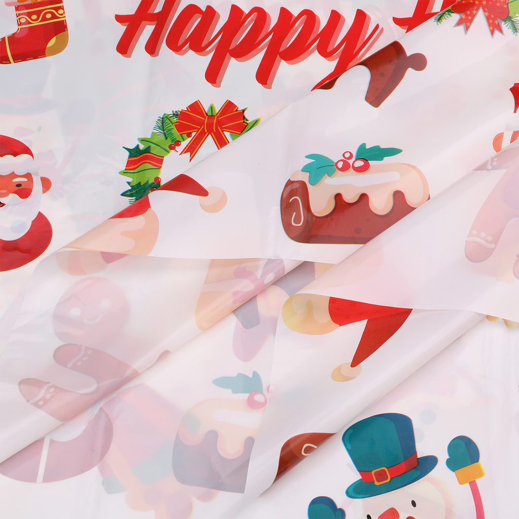 Christmas Plastic Tablecloth - Ornaments