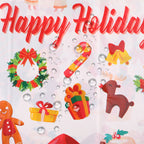 Christmas Plastic Tablecloth - Ornaments
