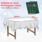 Christmas Plastic Tablecloth - Teddy Bear