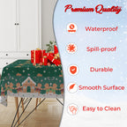 Christmas Plastic Tablecloth - Teddy Bear