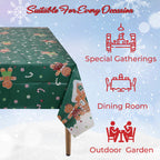 Christmas Plastic Tablecloth - Teddy Bear