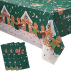 Christmas Plastic Tablecloth - Teddy Bear