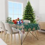 Christmas Plastic Tablecloth - Teddy Bear