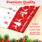 Reindeer & Tree Printed Xmas Tablecloth