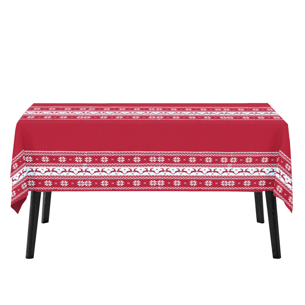 Christmas Tablecloth with Hearty Reindeer Design