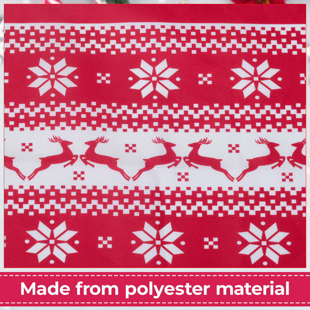 Christmas Tablecloth with Hearty Reindeer Design
