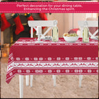 Christmas Tablecloth with Hearty Reindeer Design