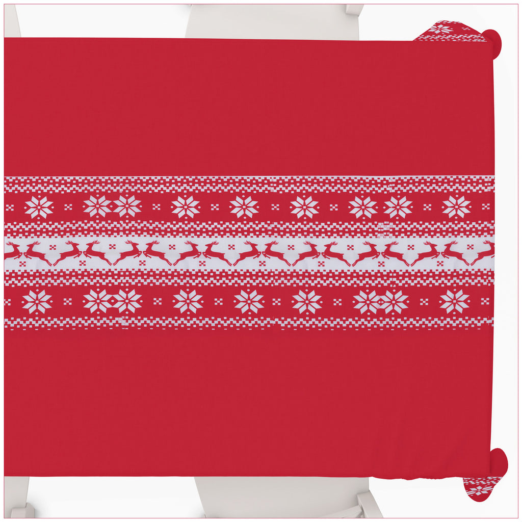 Christmas Tablecloth with Hearty Reindeer Design