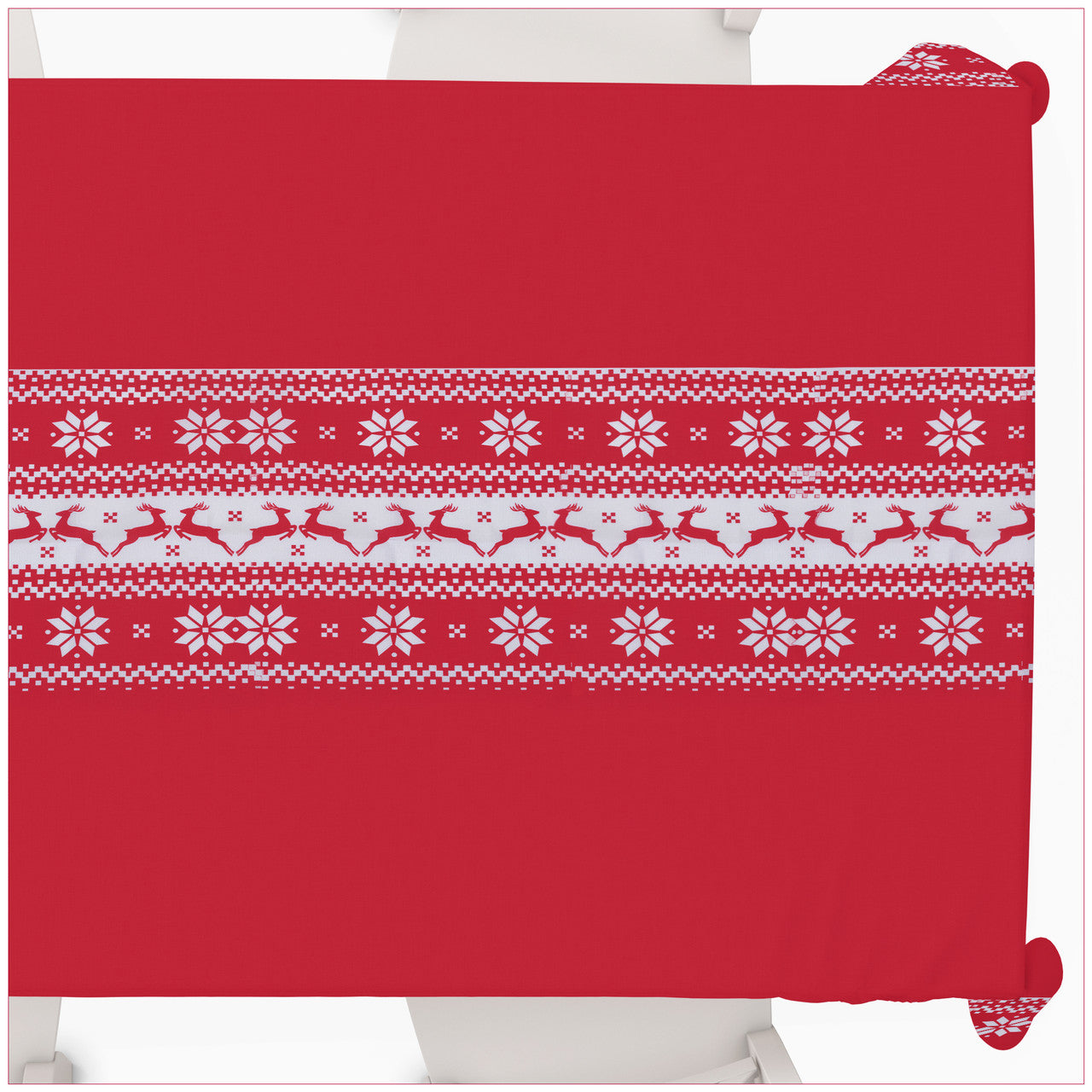 Christmas Tablecloth with Hearty Reindeer Design
