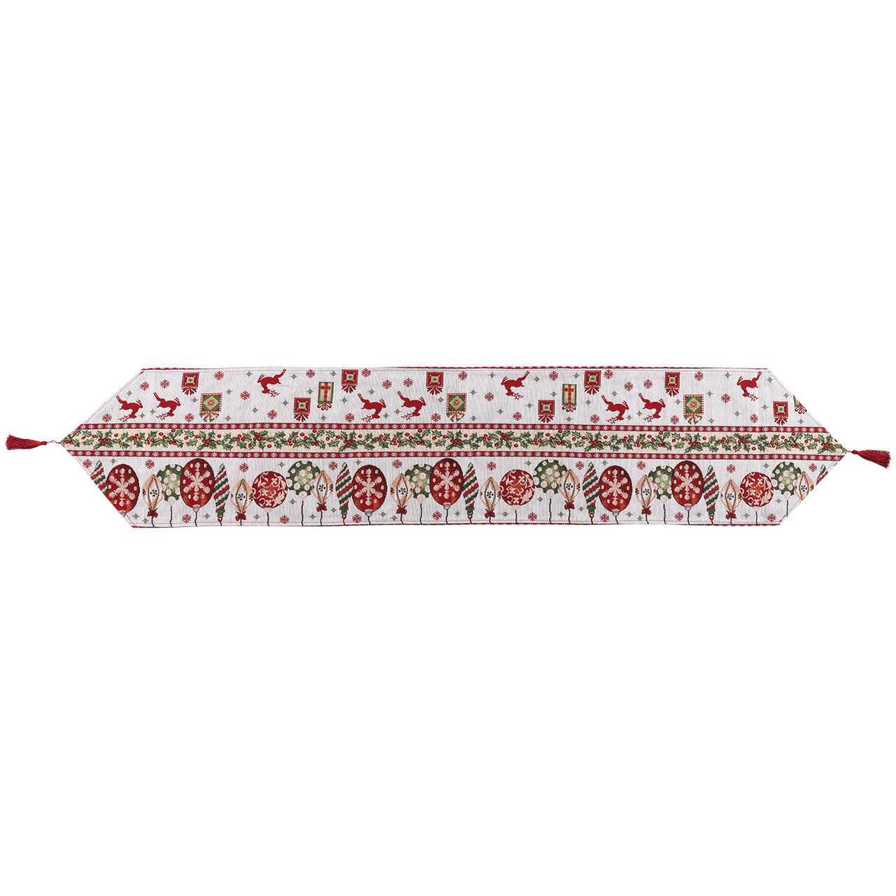 180cm x 35cm Christmas Table Runner - Baubles