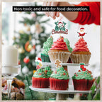 Christmas Cupcake Cocktail Sticks - 15pcs