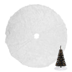 Christmas Tree Skirt - White Faux Fur