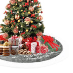 Christmas Tree Skirt - Grey & White