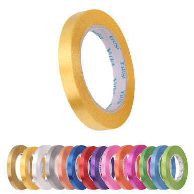 Curling Crimped Balloon Ribbon - Yellow - 10M