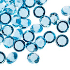 2000 Iridescent Table Scatter Acrylic Crystals, 4.5mm - Aqua Blue