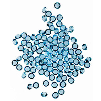 2000 Iridescent Table Scatter Acrylic Crystals, 4.5mm - Aqua Blue