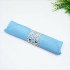 Sparkling Heart Diamante Stretchable Napkin Rings (Pack of 10) - Silver