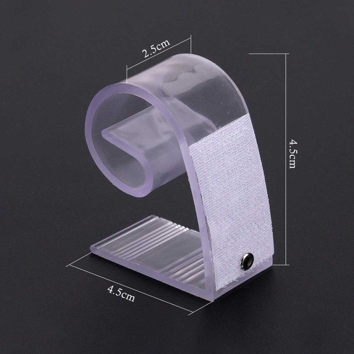 Plastic Tablecloth Clips With Hook & Loop Strips - 12pcs