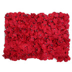 Hydrangea Artificial Flower Wall Panel 60cm x 40cm - Red