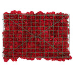 Hydrangea Artificial Flower Wall Panel 60cm x 40cm - Red x 12