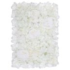 Hydrangea Artificial Flower Wall Panel 60cm x 40cm - White x 12