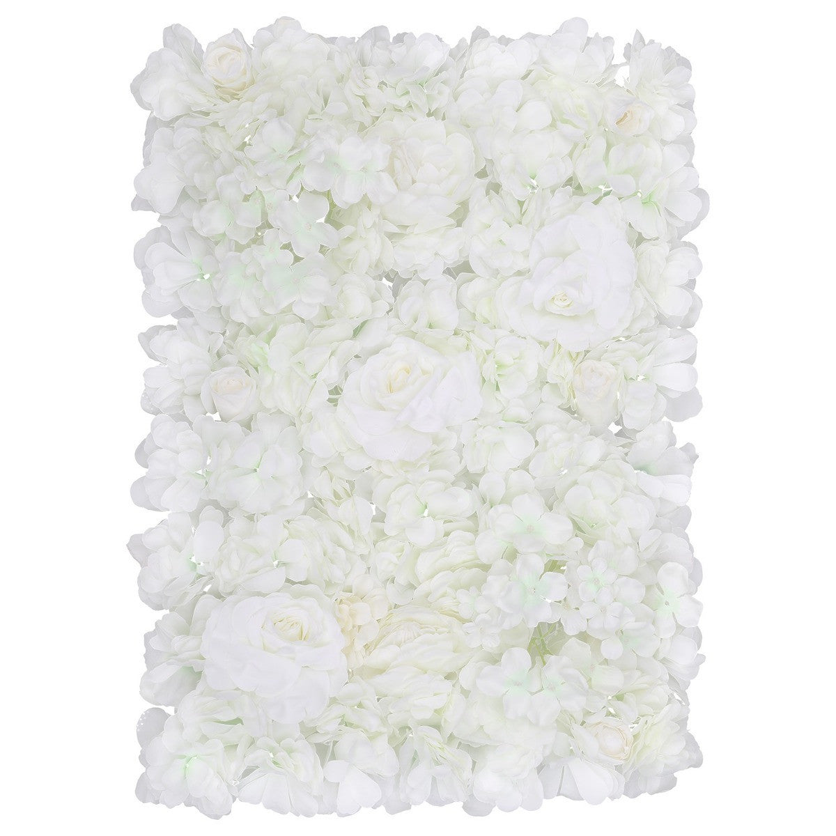Hydrangea Artificial Flower Wall Panel 60cm x 40cm - White x 12