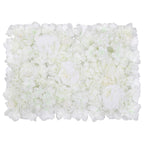 Hydrangea Artificial Flower Wall Panel 60cm x 40cm - White