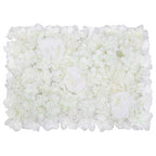 Hydrangea Artificial Flower Wall Panel 60cm x 40cm - White