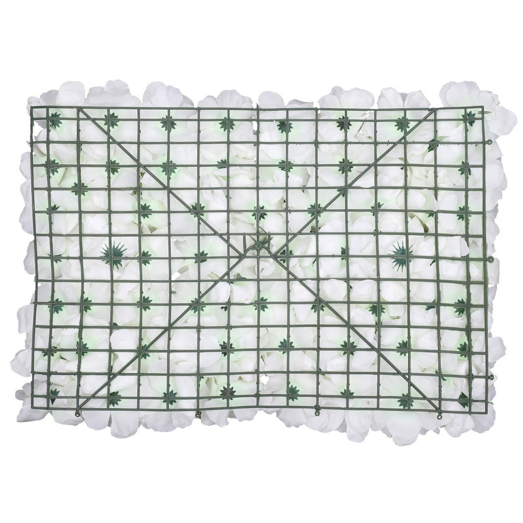 Hydrangea Artificial Flower Wall Panel 60cm x 40cm - White x 12