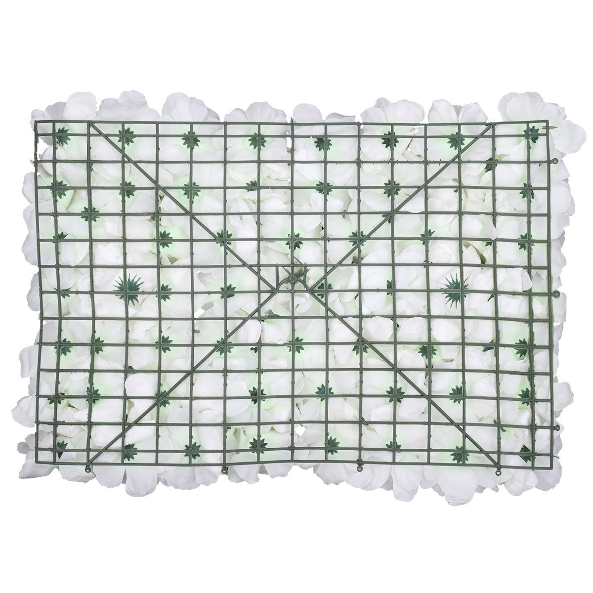 Hydrangea Artificial Flower Wall Panel 60cm x 40cm - White x 12