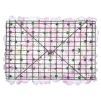 Hydrangea Artificial Flower Wall Panel 60cm x 40cm - Peach, Peach & White
