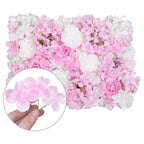 Hydrangea Artificial Flower Wall Panel 60cm x 40cm - Baby Pink