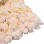 Hydrangea Artificial Flower Wall Panel 60cm x 40cm - Champagne
