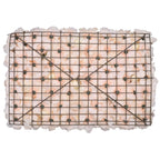 Hydrangea Artificial Flower Wall Panel 60cm x 40cm - Champagne