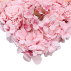 Hydrangea Artificial Flower Wall Panel 60cm x 40cm - Baby Pink & Peach x 12