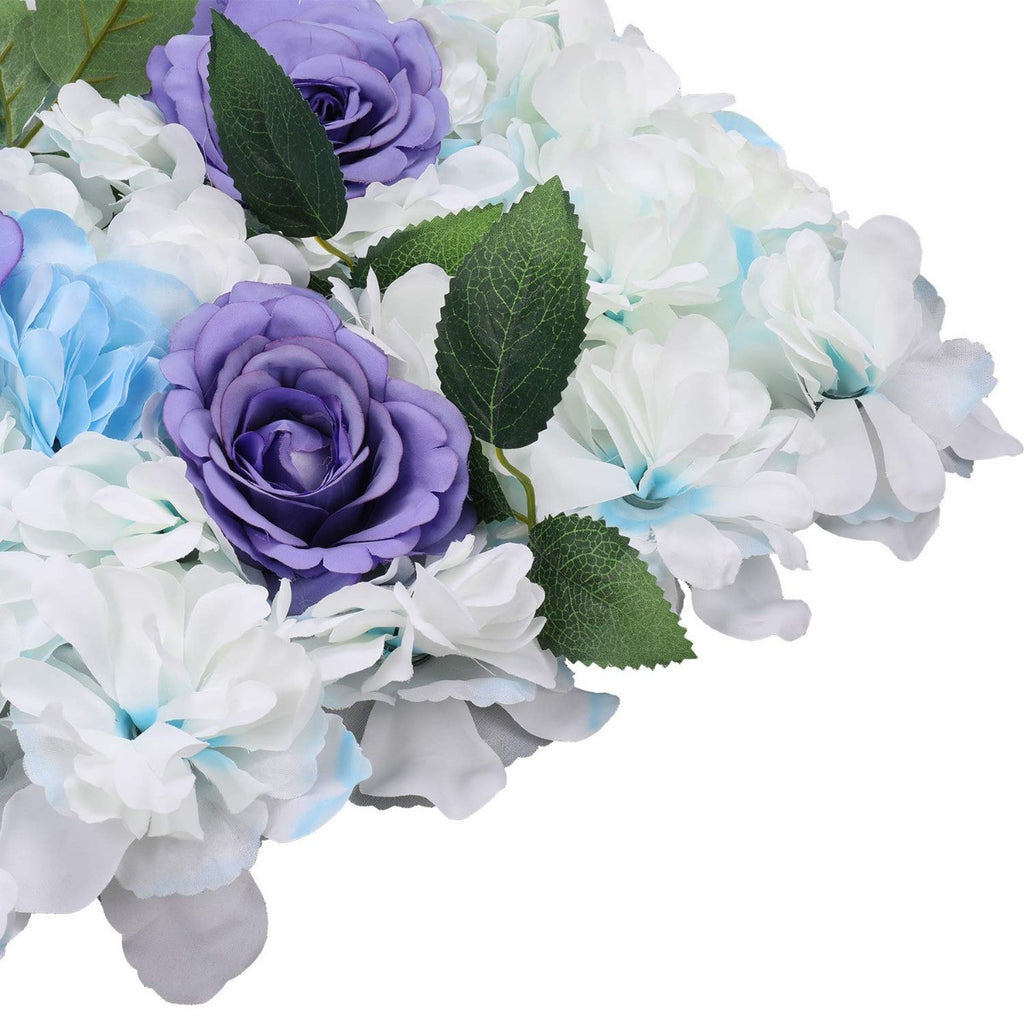 Hydrangea Artificial Flower Wall Panel 60cm x 40cm  - Baby Blue