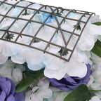 Hydrangea Artificial Flower Wall Panel 60cm x 40cm  - Baby Blue