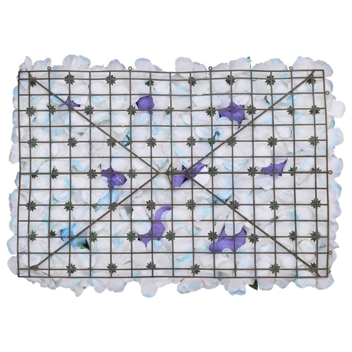 Hydrangea Artificial Flower Wall Panel 60cm x 40cm  - Baby Blue x 12