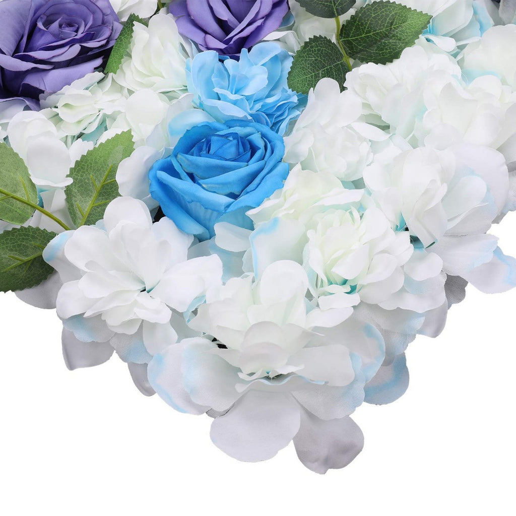 Hydrangea Artificial Flower Wall Panel 60cm x 40cm  - Baby Blue
