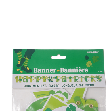 St Patrick's Day Banner - 1.65m