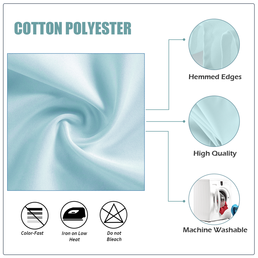 20" Polyester Table Napkin - Baby Blue